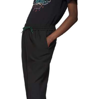 Shop Kenzo Black Expedition Lounge Pants In 99 Black