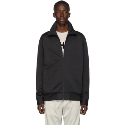 Shop Y-3 Black Yohji Letters Track Jacket In Black/ofwht