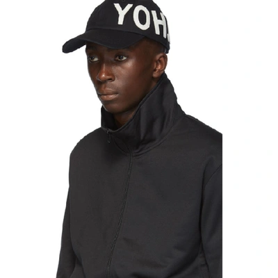 Shop Y-3 Black Yohji Letters Track Jacket In Black/ofwht