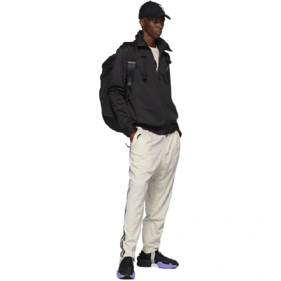 Shop Y-3 Black Yohji Letters Track Jacket In Black/ofwht