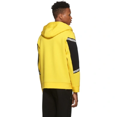 Shop Neil Barrett Yellow Modernist Hoodie In 1942 Yllw