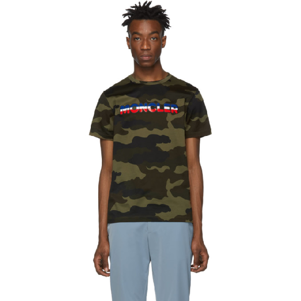 moncler green t shirt
