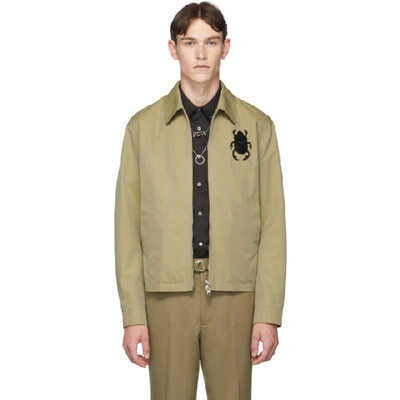 Shop Alexander Mcqueen Biege Bug Jacket In 9730 Beige