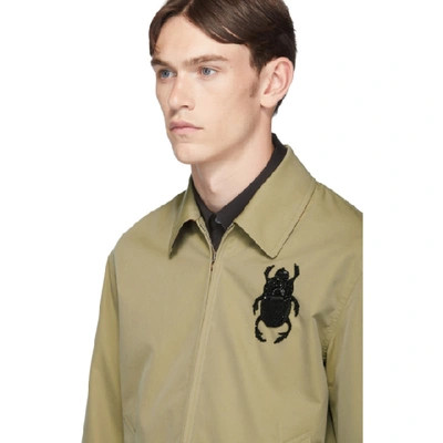 Shop Alexander Mcqueen Biege Bug Jacket In 9730 Beige