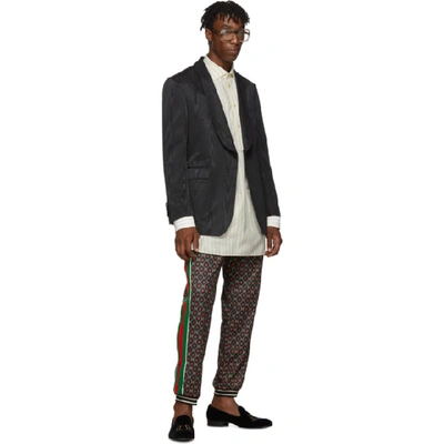 Shop Gucci Black Gg Star Print Lounge Pants