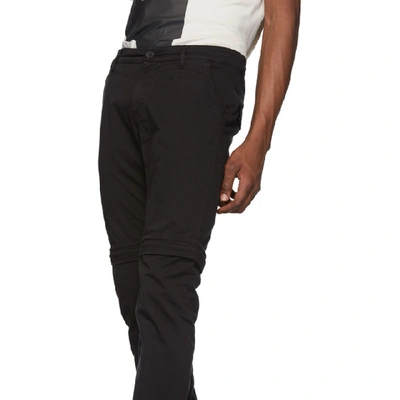 Shop Kenzo Black Zip-off Trousers In 99 Black