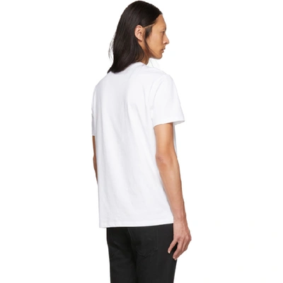 Shop Moncler White Maglia Logo T-shirt In 001.opt.wht