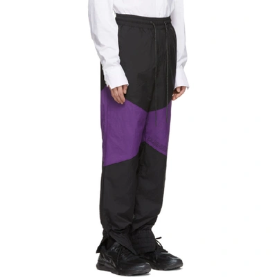 Shop D.gnak By Kang.d Black Colorblock Lounge Pants