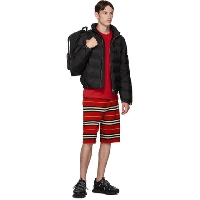 Shop Burberry Red Kenton Casual Shorts