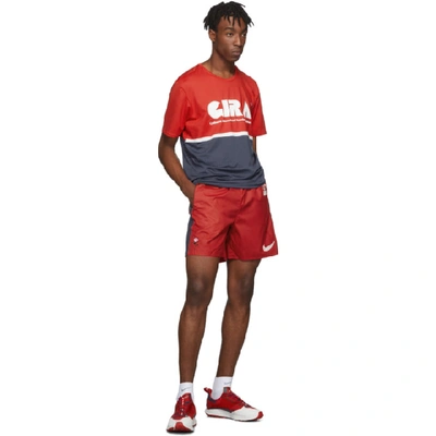 Shop Nike Red And Blue Gyakusou Nrg T-shirt In 611 Sport R