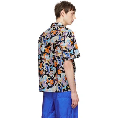 Shop Prada Multicolor Floral Abstract Shirt