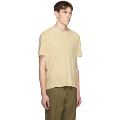 Shop Our Legacy Yellow Rib T-shirt In Pl Ylw