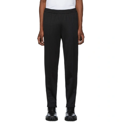 Shop Helmut Lang Black Seamed Trackpants