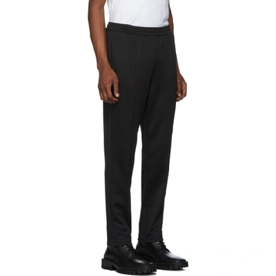 Shop Helmut Lang Black Seamed Trackpants