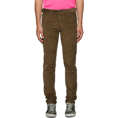 Shop Dsquared2 Beige Corduroy Cool Guy Trousers In 115 Beige