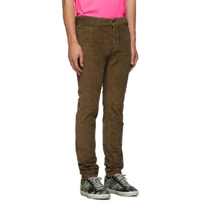 Shop Dsquared2 Beige Corduroy Cool Guy Trousers In 115 Beige