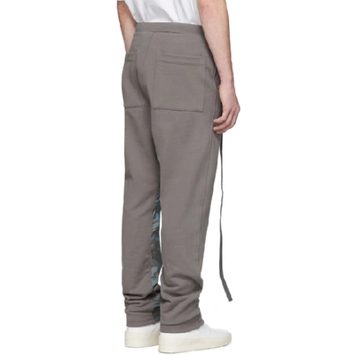 Shop Fear Of God Grey Baggy Lounge Pants In 030 Godgry