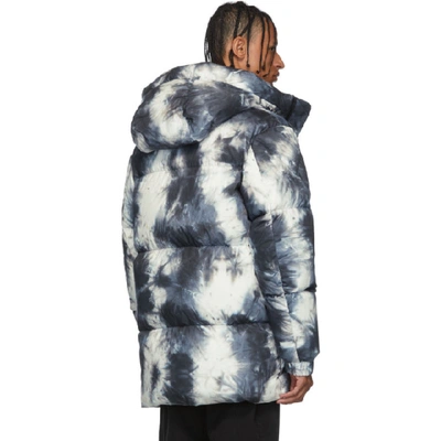 Shop Moncler Genius 2 Moncler 1952 White & Black Down Joele Parka In 990 Blk/wht