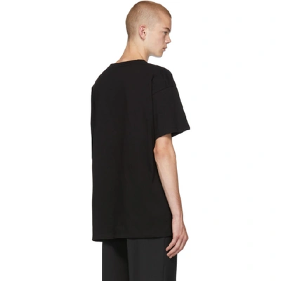 Shop Raf Simons Black Harder Deeper Big Fit T-shirt In 00099 Black