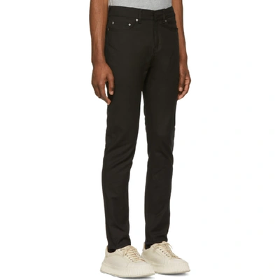 Shop Neil Barrett Black Skinny Modernist Biker Jeans In 01 Black