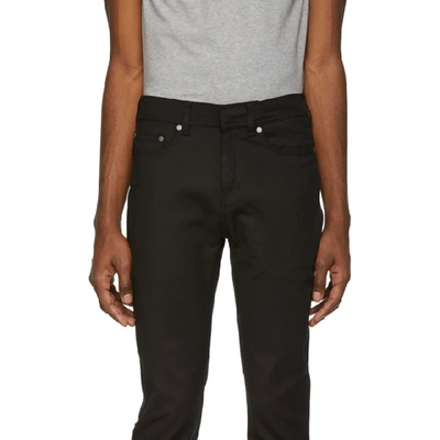 Shop Neil Barrett Black Skinny Modernist Biker Jeans In 01 Black