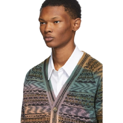Shop Missoni Multicolor Knit Tie-dye Cardigan In Sm0g8 Multi