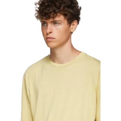 Shop Haider Ackermann Yellow Awuna Dye T-shirt In Awuna Yello