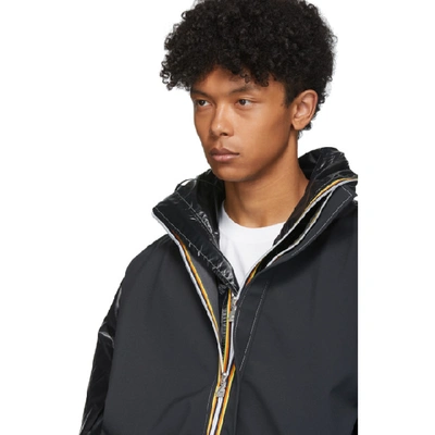 Shop Afterhomework Black K-way Edition Polar Yannick Two-layers Vest & Jacket