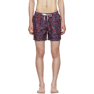 Shop Onia Multicolor Butterflies Charles Swim Shorts In 960 Multi