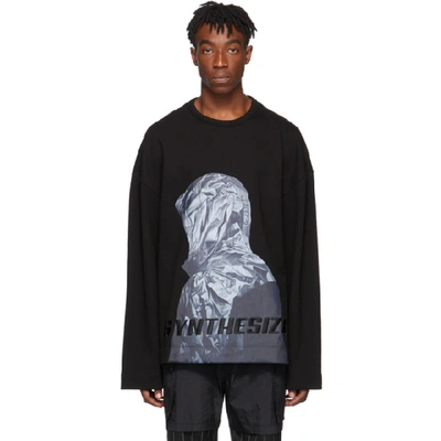 Shop Juunj Juun.j Black Synthesize Sweatshirt In 5 Black