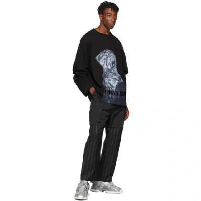 Shop Juunj Juun.j Black Synthesize Sweatshirt In 5 Black