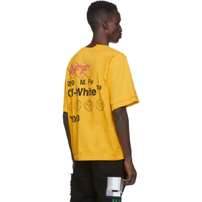 Off-white Industrial Y013 Recon Graphic T-shirt In Yellow Multi 