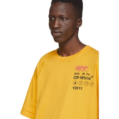 Shop Off-white Yellow Industrial Y013 T-shirt In 6010 Ylwblk