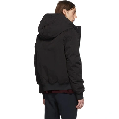 49 WINTERS 49WINTERS BLACK DOWN BOMBER JACKET 