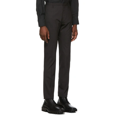 Shop Dsquared2 Grey Tidy Fit Trousers In S40320 855