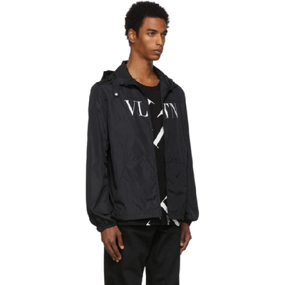 Shop Valentino Black Vltn Jacket In 0nonero