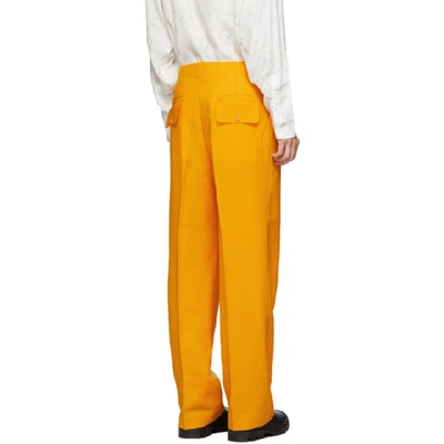 Shop Jacquemus Orange Le Pantalon Moulin Trousers In 19615710 Or