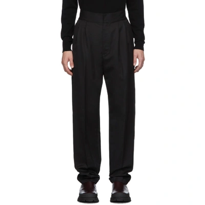 Shop Ambush Black Logo Elastic Trousers