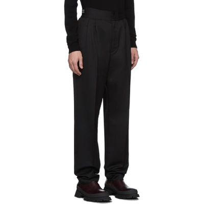 Shop Ambush Black Logo Elastic Trousers