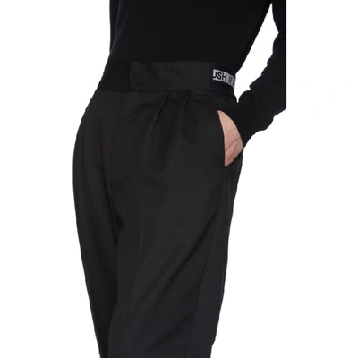 Shop Ambush Black Logo Elastic Trousers