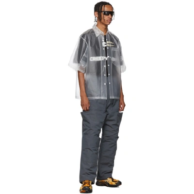 Shop Xander Zhou Grey Cargo Lounge Pants In Darkgrey