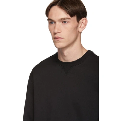 Shop Valentino Black Rockstud Untitled Sweatshirt In 0nonero
