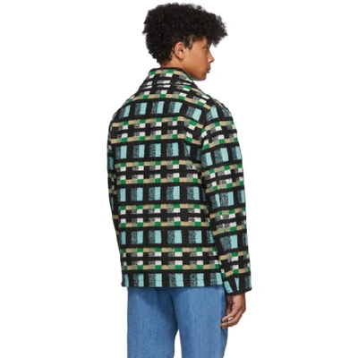 Shop Kenzo Blue And Green Outdoor Jacket In 69 Cyan