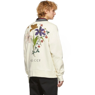 Shop Gucci Off-white 'chateau Marmont' Sweatshirt In 9395natural
