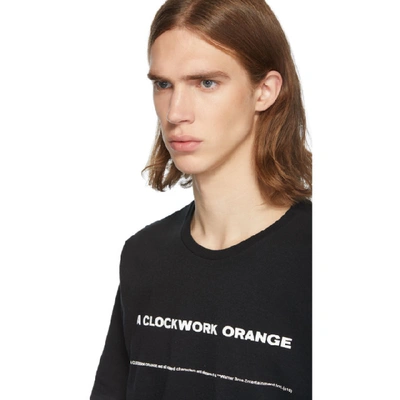 Shop Undercover Black A Clockwork Orange Print T-shirt
