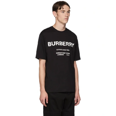 Shop Burberry Black Murs T-shirt