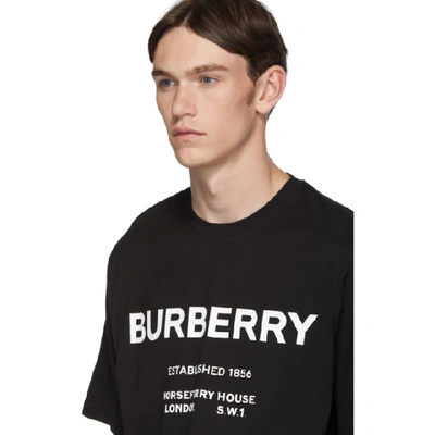 Shop Burberry Black Murs T-shirt
