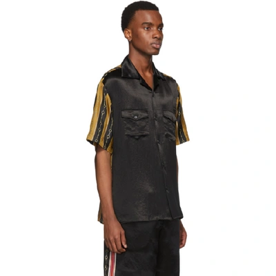 Shop Gucci Black Chain Bowling Shirt In 1152 Black