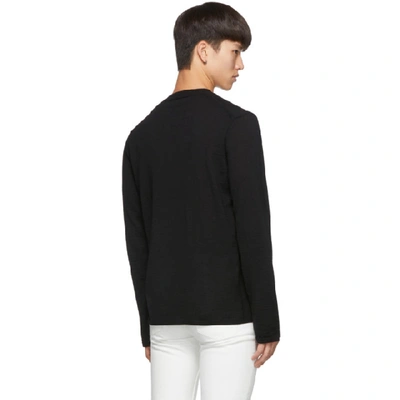 Shop Comme Des Garçons Shirt Comme Des Garcons Shirt Black Wool Patches Gauge 14 Sweater In 1 Black