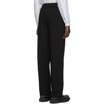 Shop 3.1 Phillip Lim Black Bonded Wide-leg Lounge Pants In Ba001 Black